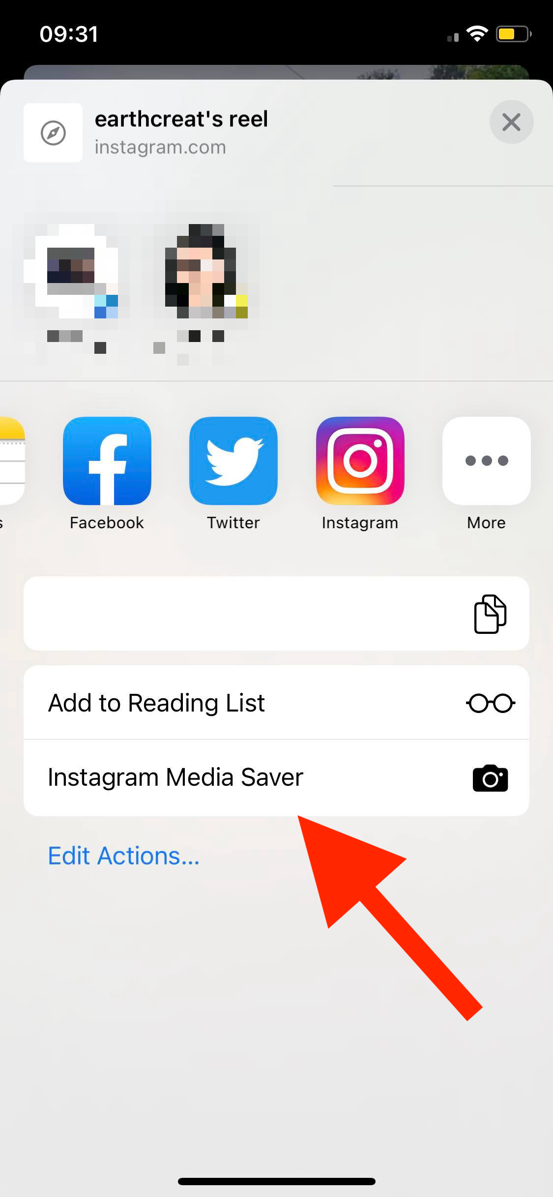 instagram media server option