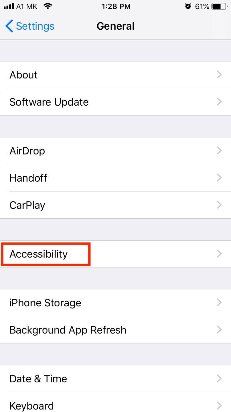 iphone accessibility option